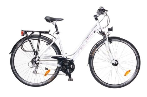 Neuzer Ravenna Alivio - Női Trekking kerékpár fehér - lila