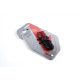 Ashima fékpofa gumi V-fékhez cserélhető piros/fekete 72mm MTB